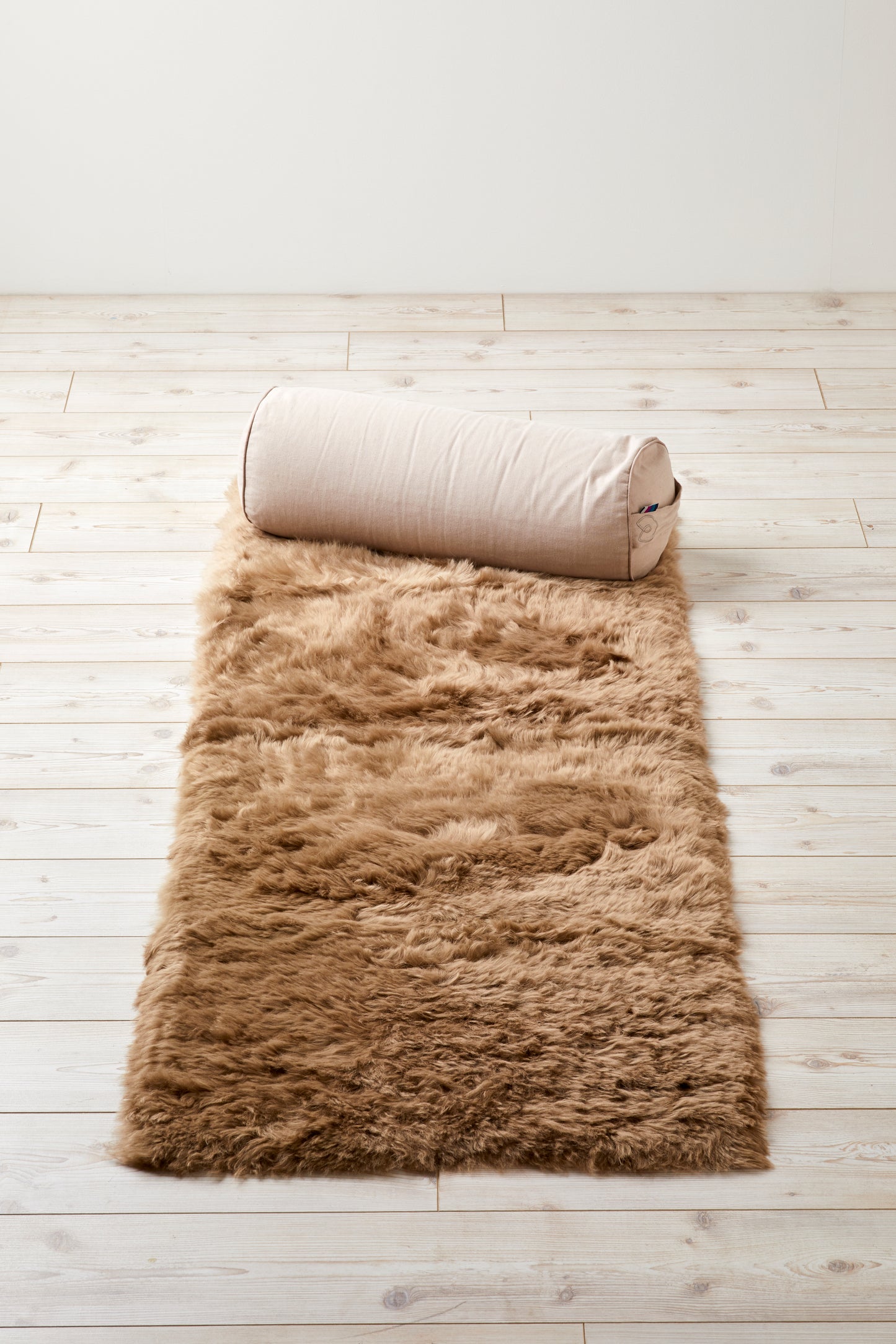 Teddy Bear Brown Shearling Yin Yoga Mat - Naturally beautiful. Free UK next day shipping and gift box.