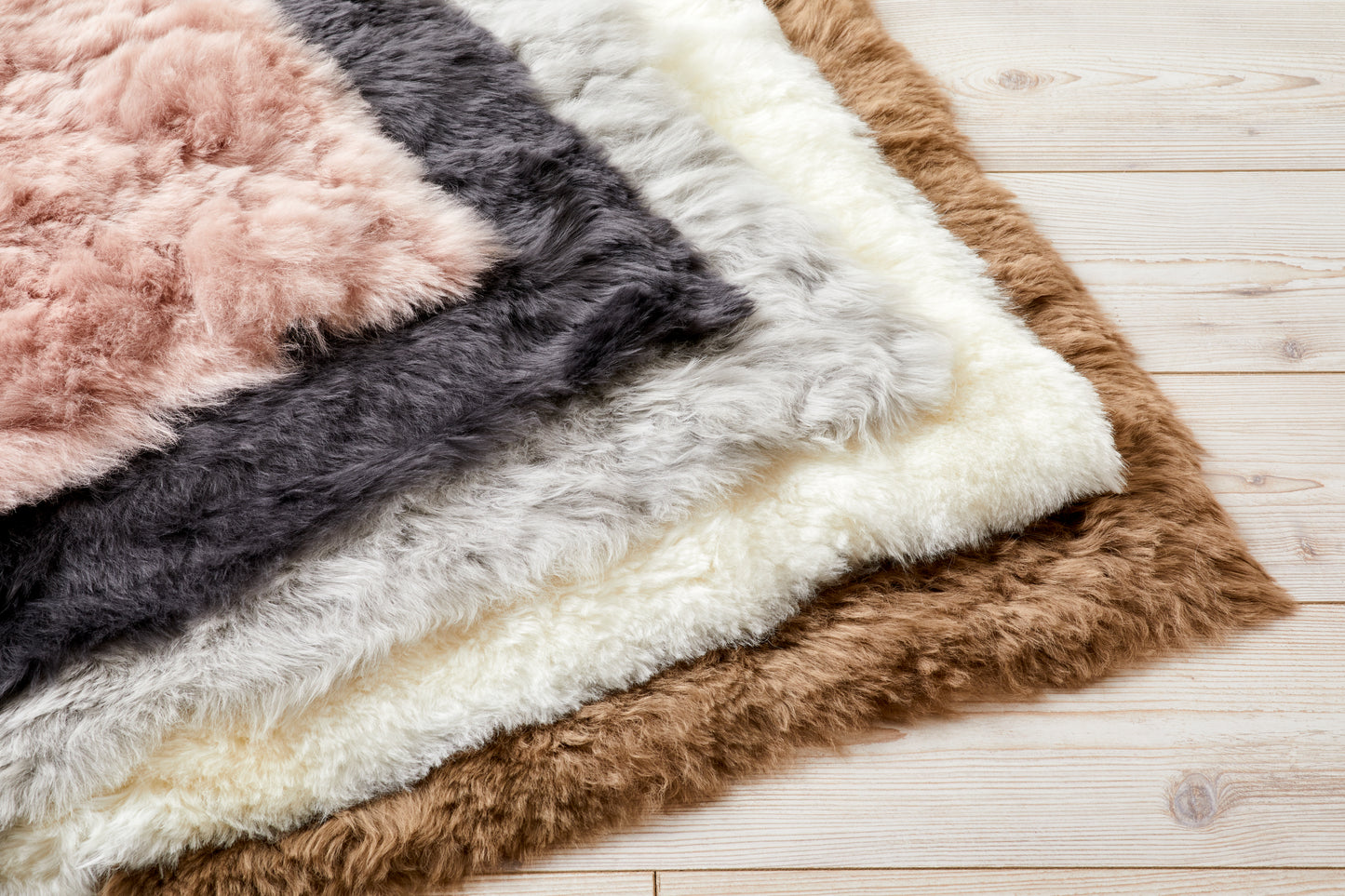 Pale grey shearling yin yoga mat